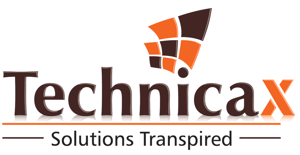 Logo of TechnicaX, a Microsoft Dynamics 365 Solutions Provider in USA, featuring the company name with an abstract design in brown and orange colors.
